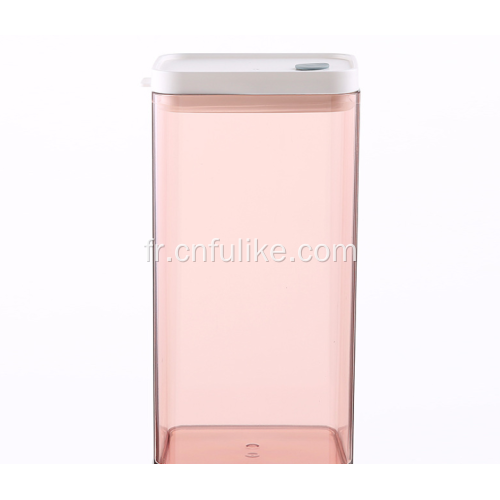 Boîte de rangement à collation en plastique rectangulaire 1500 ml